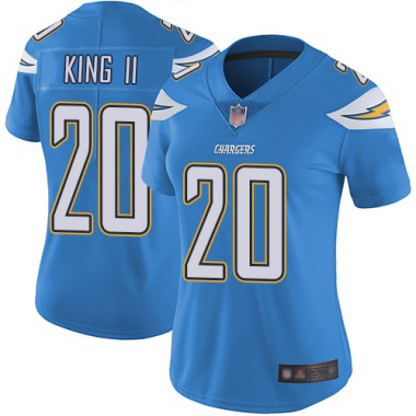 Los Angeles Chargers NFL Football Desmond King Electric Blue Jersey Women Limited #20 Alternate Vapor Untouchable->women nfl jersey->Women Jersey